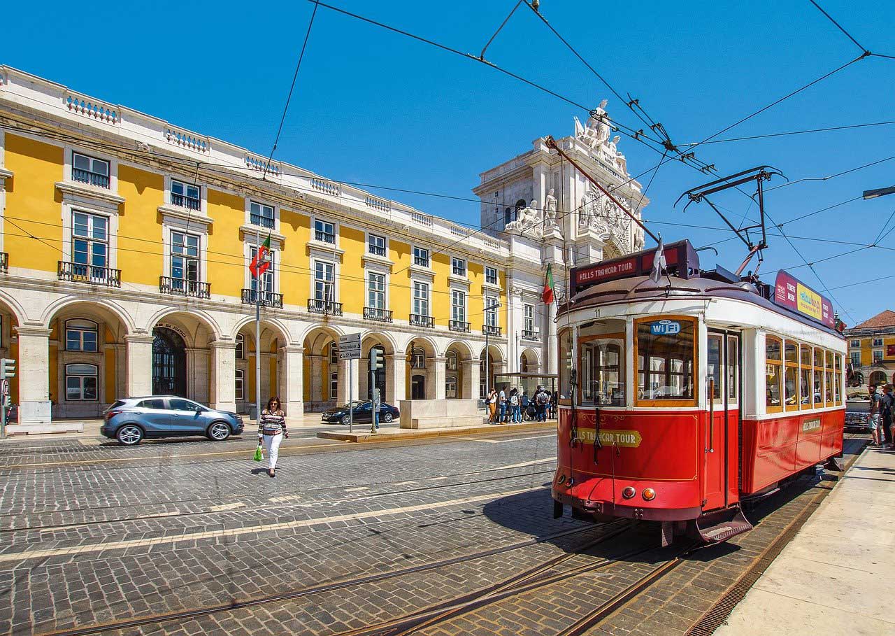 Strassenbahn Portugal Lissabon